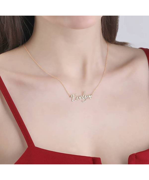 Personalized Name Necklace Silver