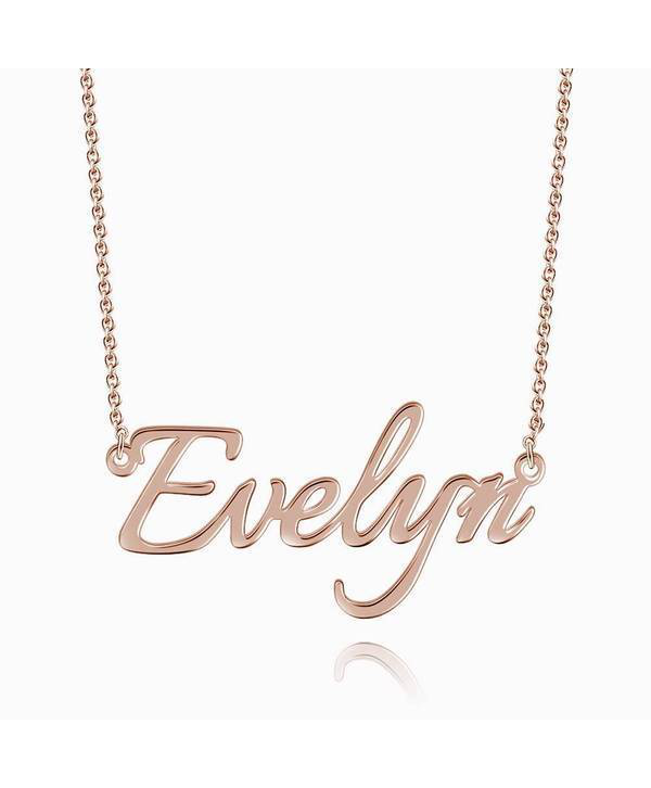 Personalized Name Necklace Silver