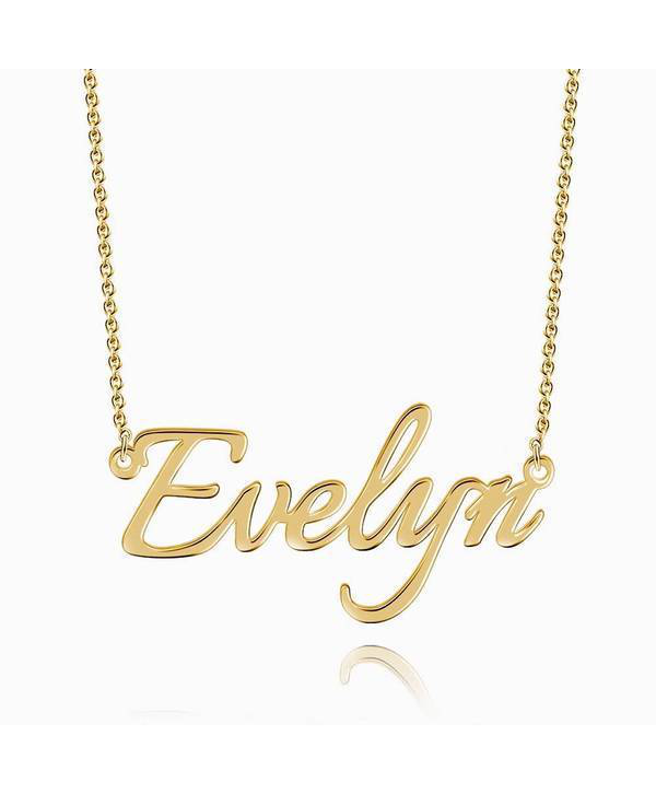 Personalized Name Necklace Silver